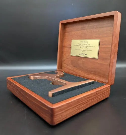 Long service award Tram Track Presentation Pack