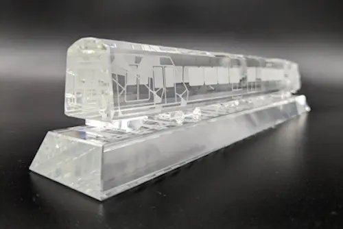 Long service award Crystal Train Trophy